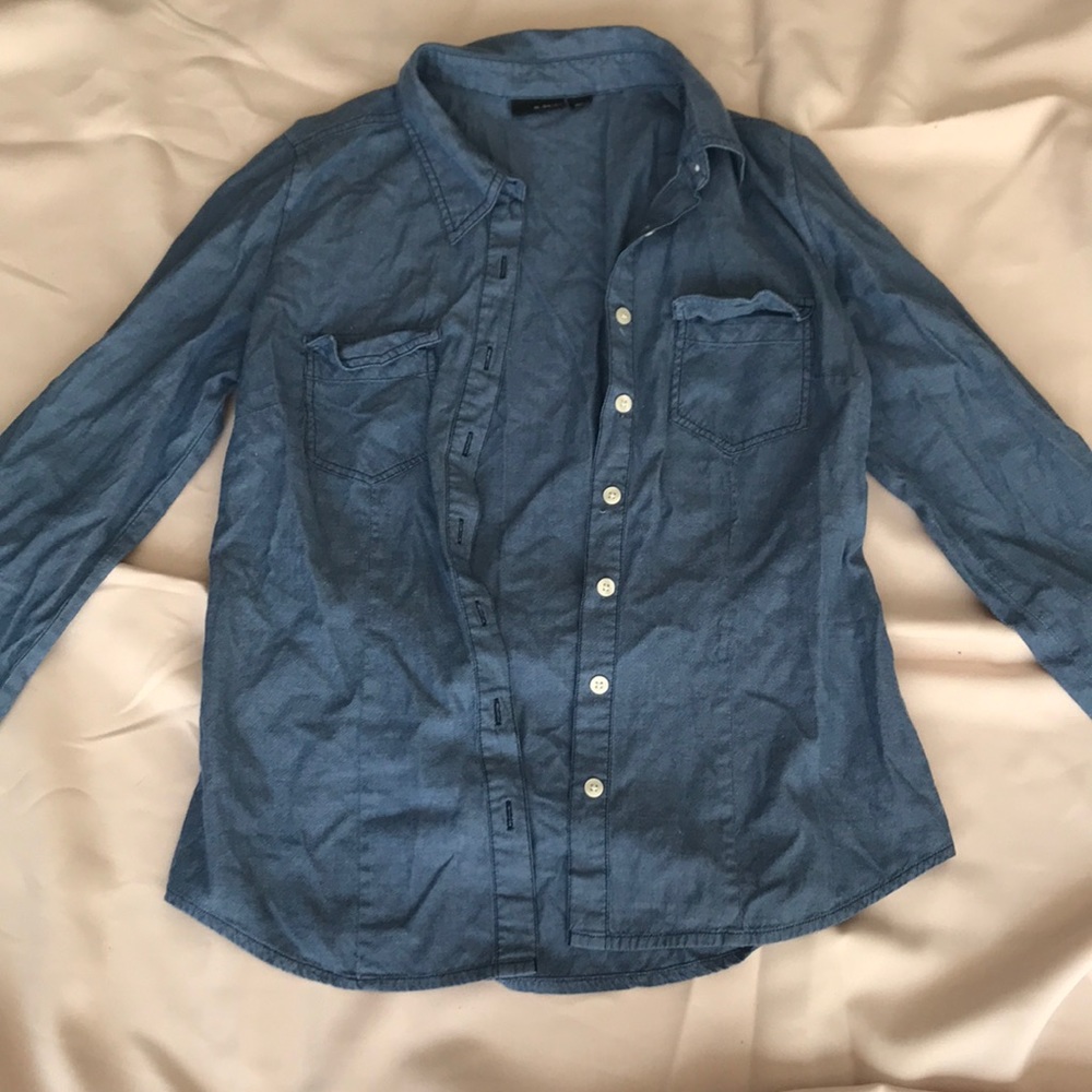 Denim collared Blouse